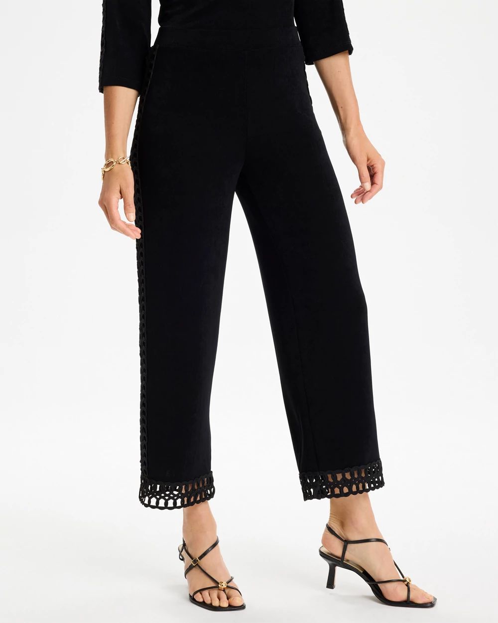 パンツ COMMON CUTTING TAILORED TROUSERS Travelers™ Macrame Crop Pants | Chico's